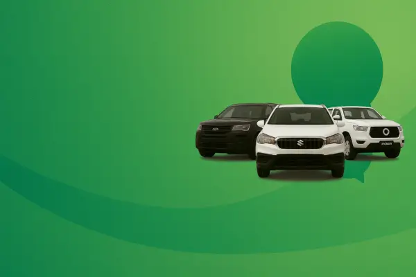 Fleet of vehicles available for rent in Ecuador